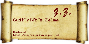 Gyárfás Zelma névjegykártya